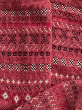 Load image into Gallery viewer, Seasalt Womens Fairisle Socks Cross Stitch Dried Rose