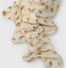 Load image into Gallery viewer, Loulou Lollipop French Breakfast Swaddling Blanket