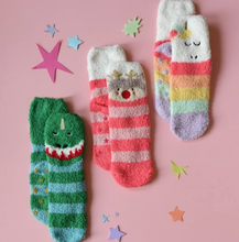 Load image into Gallery viewer, Rockahula Reindeer Cozy Slipper Socks
