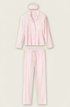 Load image into Gallery viewer, PJ Salvage Modal Basics Pink Stripe PJ Set