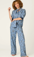 Load image into Gallery viewer, PJ Salvage Classic Paisley Bandana Flannel Pyjamas Chambray
