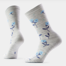 Load image into Gallery viewer, Smartwool Womens Garden Gala Crew Socks Ash