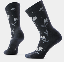 Load image into Gallery viewer, Smartwool Womens Garden Gala Crew Socks Charcoal