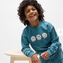 Load image into Gallery viewer, Miles Emoticons Print Sweatshirt Acid Wash