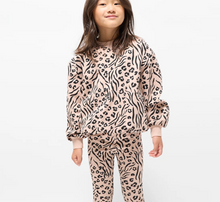 Load image into Gallery viewer, Miles Zebra Cheetah Fleece Sweatshirt