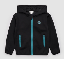 Load image into Gallery viewer, Miles Scuba Knit Zip Hoodie Black