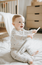 Load image into Gallery viewer, Petit Lem Slapsticks Print Rib Convertible Sleeper