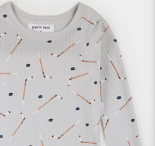 Load image into Gallery viewer, Petit Lem Slapstick Print Rib Pyjamas