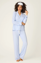 Load image into Gallery viewer, PJ Salvage Modal Basics Blue Star Print PJ Set