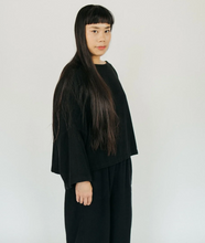 Load image into Gallery viewer, Pokoloko Loft Cotton Crop Bell Sleeve Top
