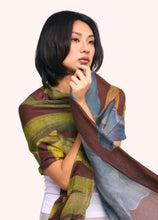 Load image into Gallery viewer, Powder UK Iris Wool Cotton Scarf
