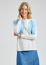 Load image into Gallery viewer, Zaket and Plover Spot On Boat Neck Sweater White