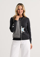 Load image into Gallery viewer, Zaket and Plover Cheeky Cat Cardi Charcoal