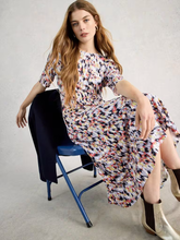 Load image into Gallery viewer, White Stuff UK Madeline Jersey Dress Blue Multi