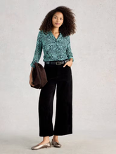 Load image into Gallery viewer, White Stuff UK Annie Jersey Shirt Teal Print