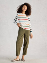 Load image into Gallery viewer, White Stuff UK Clara Stripe Tee Ivory Multi