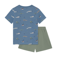 Load image into Gallery viewer, Minymo Shark Print Tee and Short