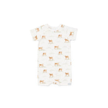 Load image into Gallery viewer, Coccoli Cow Print Modal Shortie Playsuit