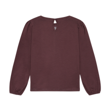 Load image into Gallery viewer, Minymo Sequin Heart Tee Huckleberry
