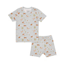 Load image into Gallery viewer, Coccoli Horse Print Modal Summer PJs Grey