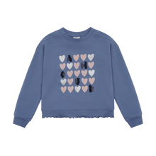 Load image into Gallery viewer, Minymo Amour Sweatshirt Moonlight Blue