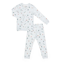 Load image into Gallery viewer, Coccoli Winter Scene Modal PJs Light Blue