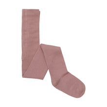 Load image into Gallery viewer, Minymo Textured Tights Dusty Rose/Burgundy 2-Pack
