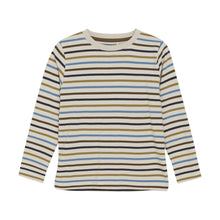 Load image into Gallery viewer, Minymo Stripe Yarn Dye Tee Sandshell
