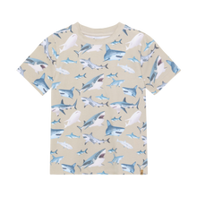 Load image into Gallery viewer, Minymo Super Sharks Print Tee