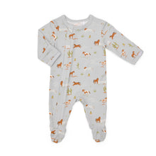 Load image into Gallery viewer, Coccoli Modal Zip Sleeper Horses Print Grey