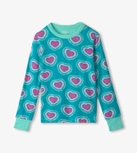 Load image into Gallery viewer, Hatley Glowing Hearts Bamboo Pyjamas