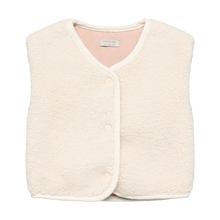 Load image into Gallery viewer, Noppies Sherpa Baby Vest Whitecap
