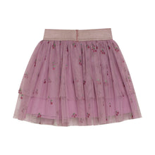 Load image into Gallery viewer, Minymo Berry Print Mesh Skirt Orchid