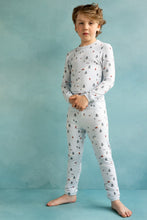 Load image into Gallery viewer, Coccoli Winter Scene Modal PJs Light Blue