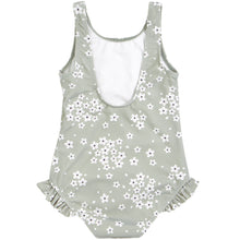 Load image into Gallery viewer, Petit Lem Flowers on Sage Green Swimsuit