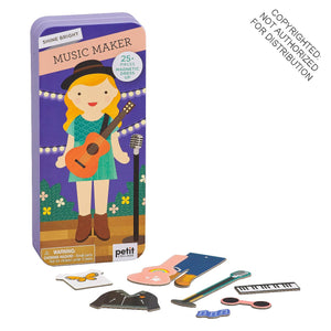 Shine Bright Music Maker Magnetic Dress Up Toy In a Tin