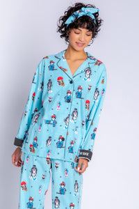 PJ Salvage Flannel Pyjamas Rock Dogs