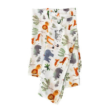 Load image into Gallery viewer, Loulou Lollipop Safari Jungle Swaddling Blanket
