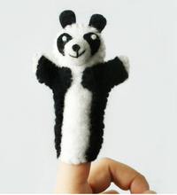 Load image into Gallery viewer, Animal Finger Puppets Felted Wool