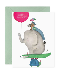Animal Stack Birthday Card