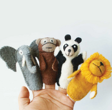 Load image into Gallery viewer, Animal Finger Puppets Felted Wool
