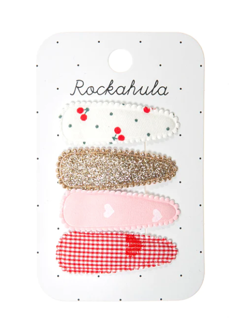 Rockahula Sweet Cherry Fabric Clip Set