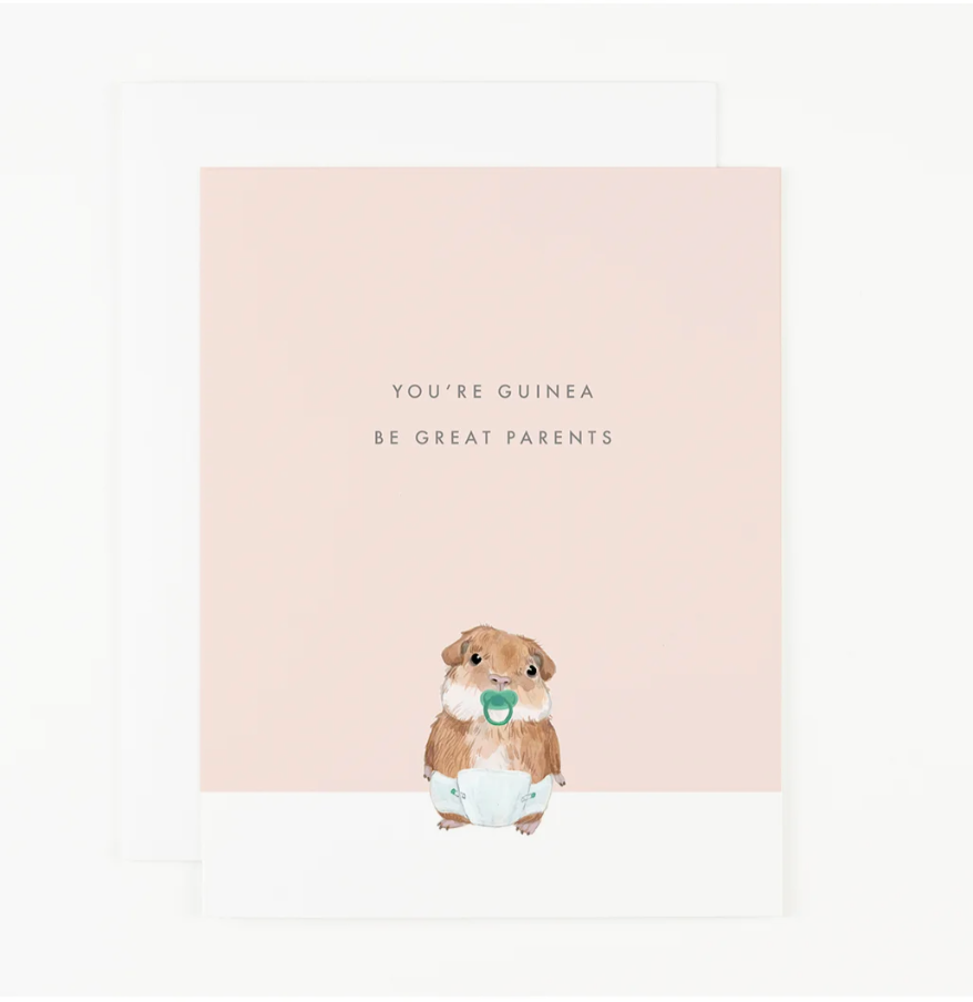 Guinea Be Great Parents Baby Card