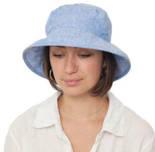 Load image into Gallery viewer, Puffin Gear Womens Linen Chambray Bowler
