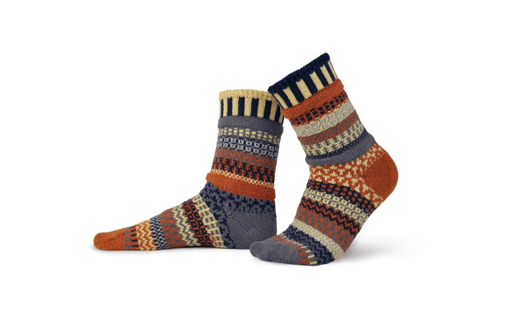 Solmate Adult Recycled Cotton Blend Sox Nutmeg
