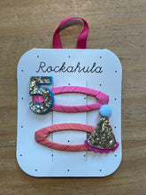 Load image into Gallery viewer, Rockahula Birthday Glitter Hair Clips