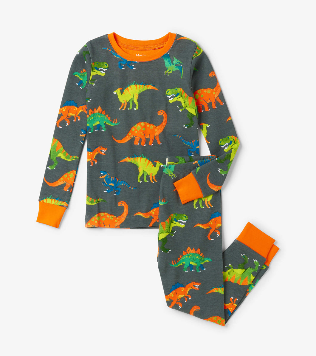 Hatley Colourblock Dino Pyjamas