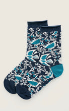 Load image into Gallery viewer, Seasalt Womens Bamboo Arty Socks Festive Birds Raincloud
