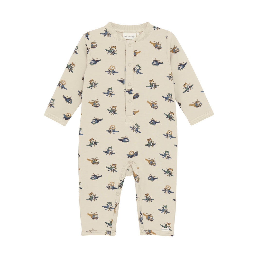 Minymo Flight Animals Print Playsuit