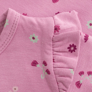 Minymo Flower Print Playsuit Orchid